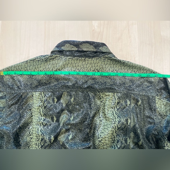 Quizz Woman & Co. plus Large jacket  Women’s Snake Pants Green Color - Picture 7 of 12